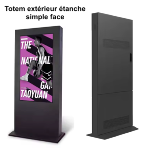 totem digital pour l'exérieur en simple face